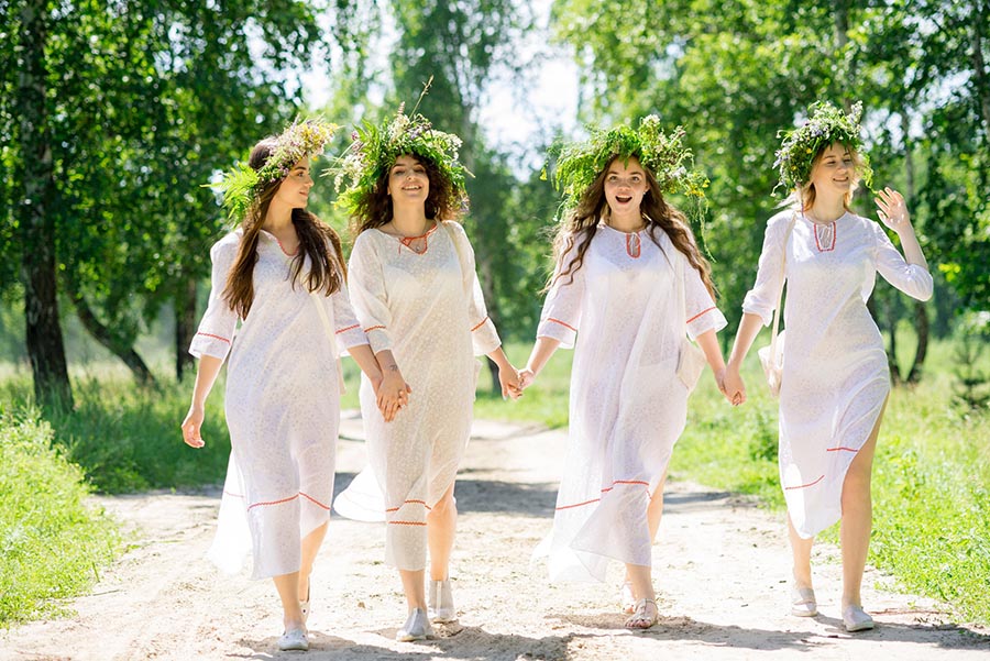 Slavic girls in Punin