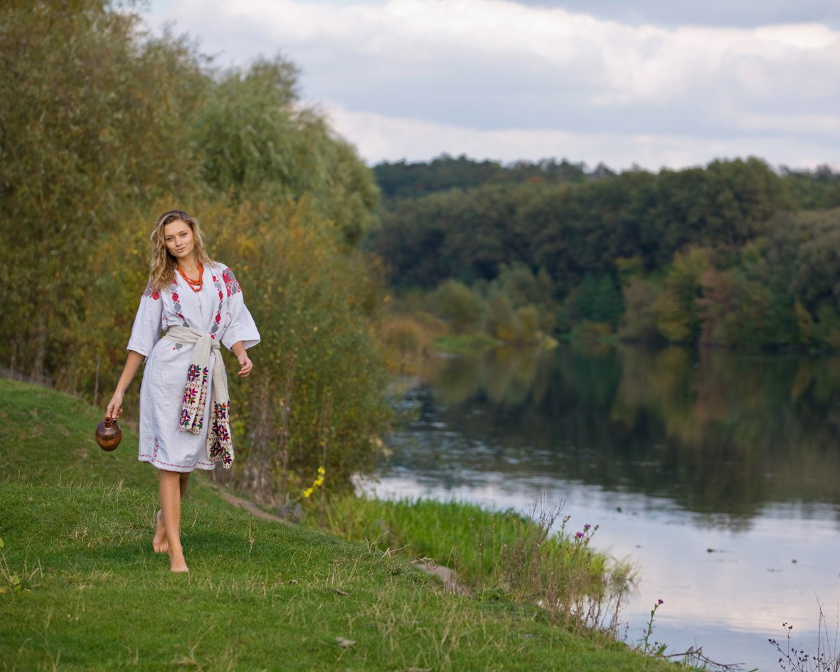 Nude girl Slavic women in Punin