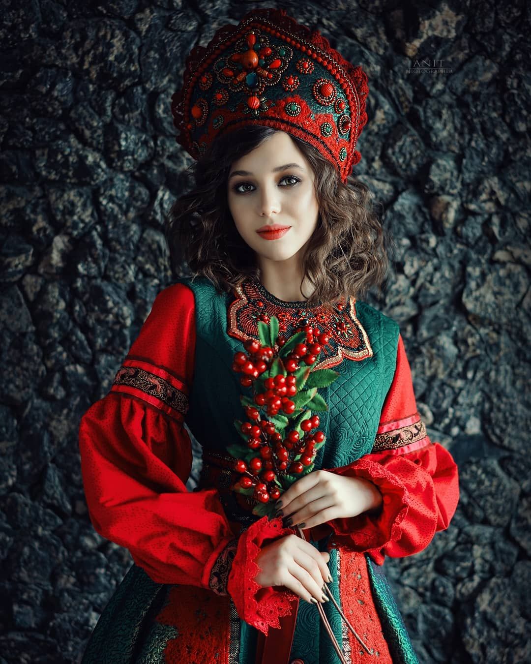 Nude girl Women in Slavic costumes in Punin